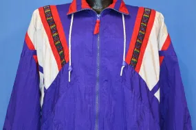 80s Pro Spirit Purple Red White Windbreaker Jacket Medium