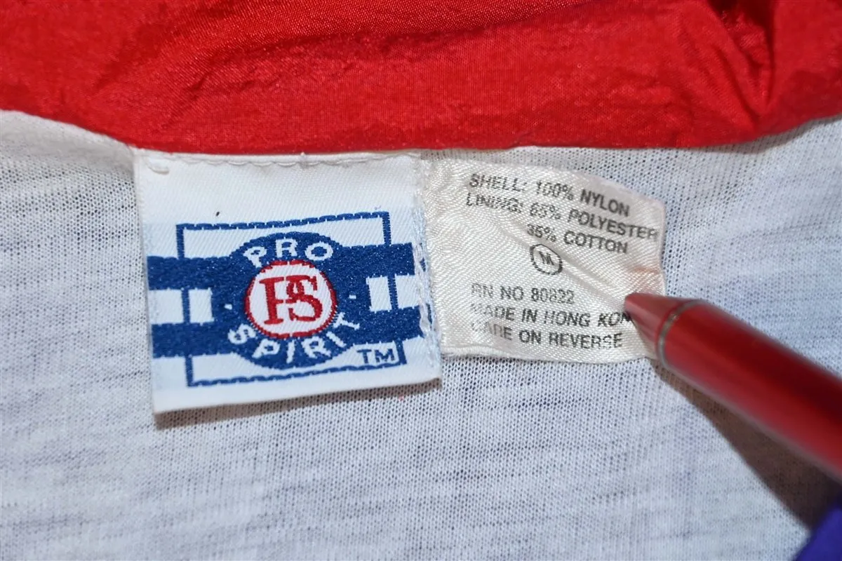 80s Pro Spirit Purple Red White Windbreaker Jacket Medium
