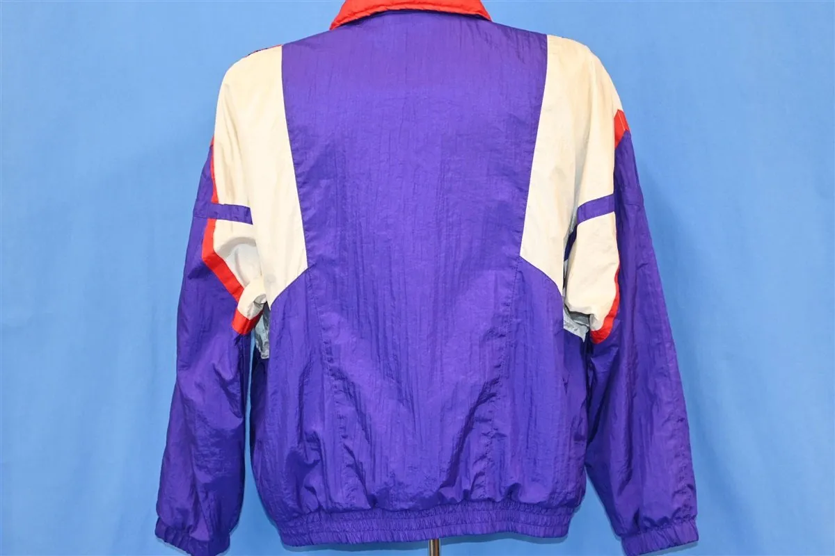 80s Pro Spirit Purple Red White Windbreaker Jacket Medium