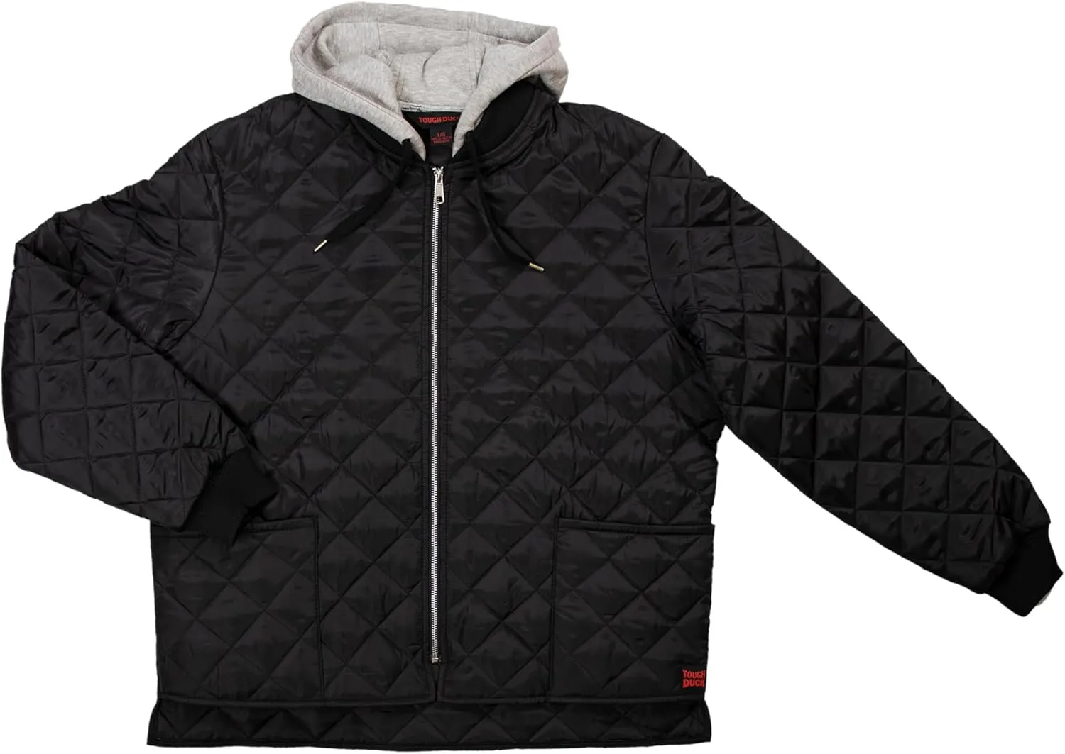 Black Hooded Freezer Jacket - Men's Classic Cold-Weather Jacket