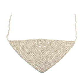 Crochet Head Scarf in Sugar Sand