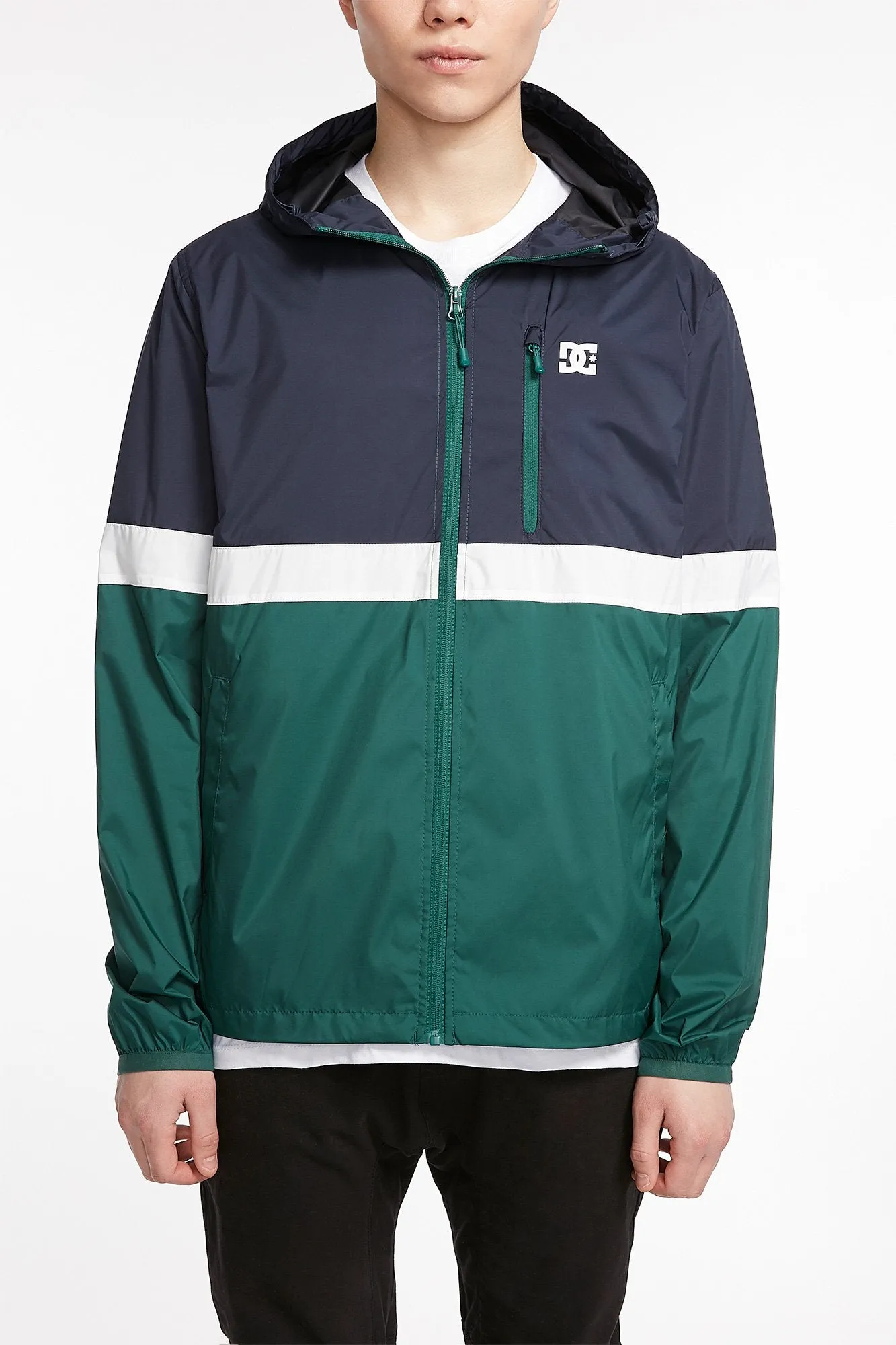 DC Guys Navy Dagup Triple Block Windbreaker