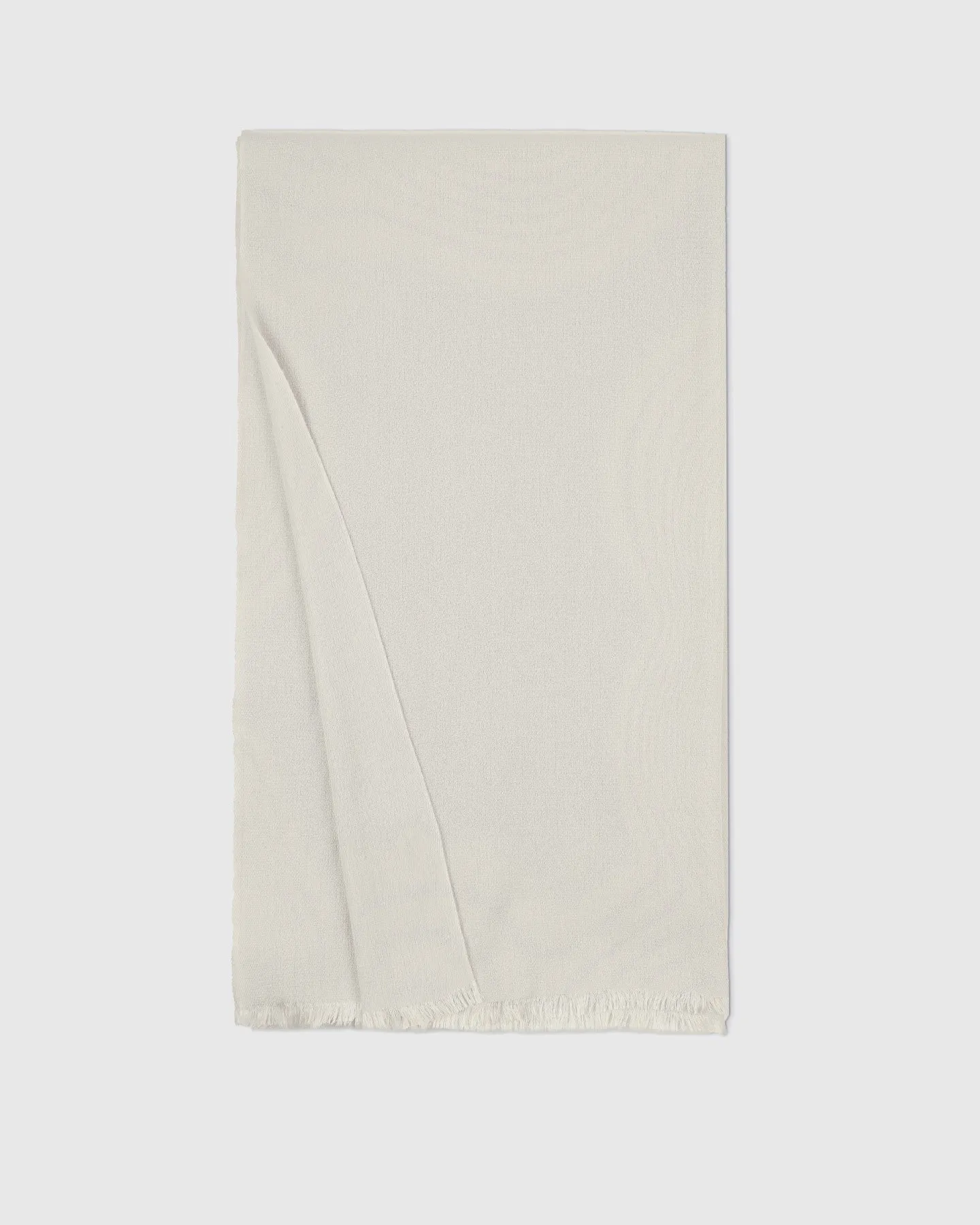 Featherweight Cashmere Silk Frayed Edge Scarf