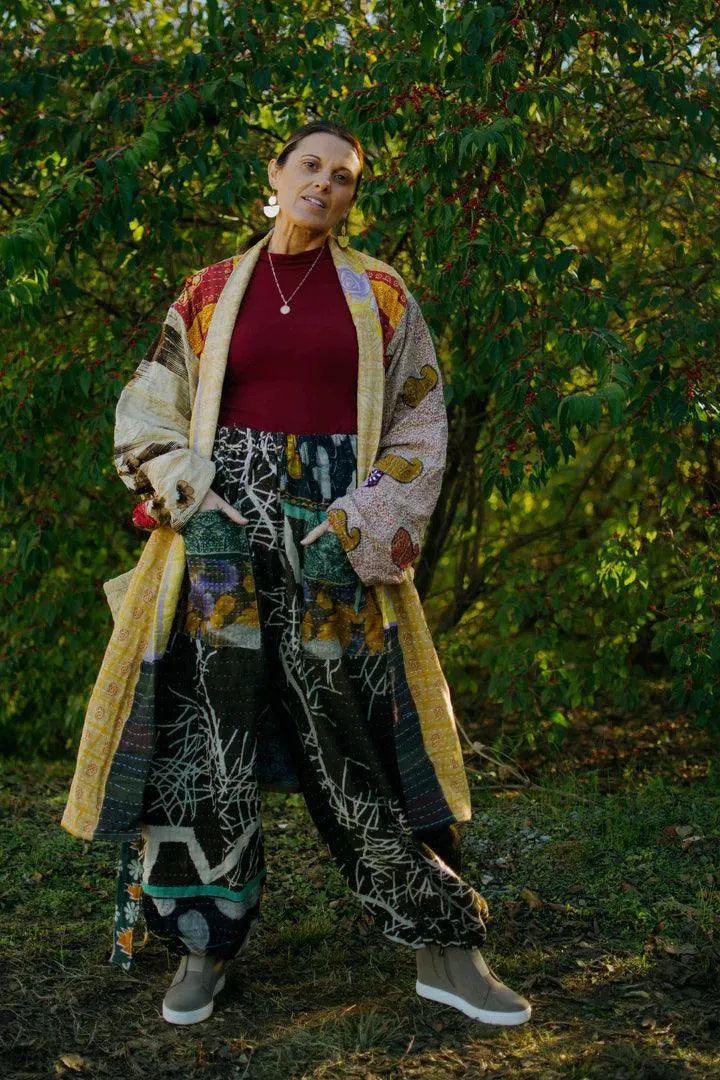 Kantha Trench Robe #27 by Kantha Bae
