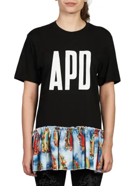 Logo Tee with Our Lady of Guadalupe Ruffle