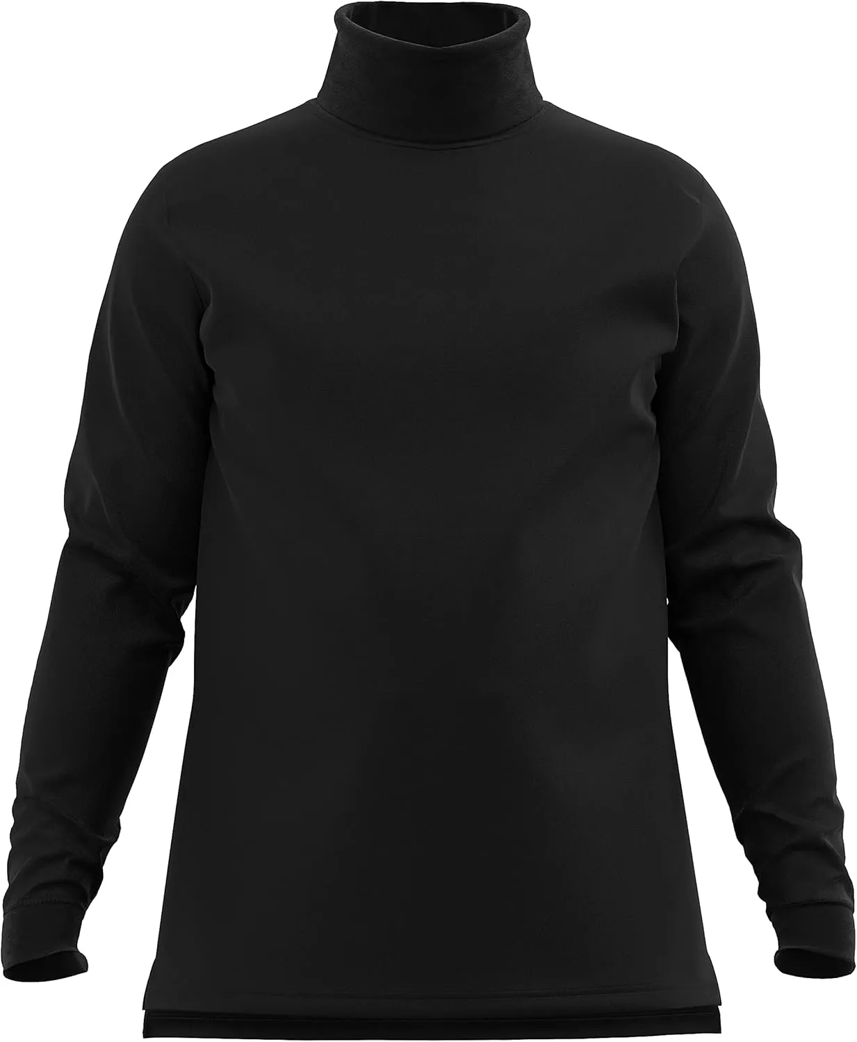 Maks Mens Casual Cotton Turtleneck Pullover Sweater Interlock Knit Combed Super-Soft Sweater
