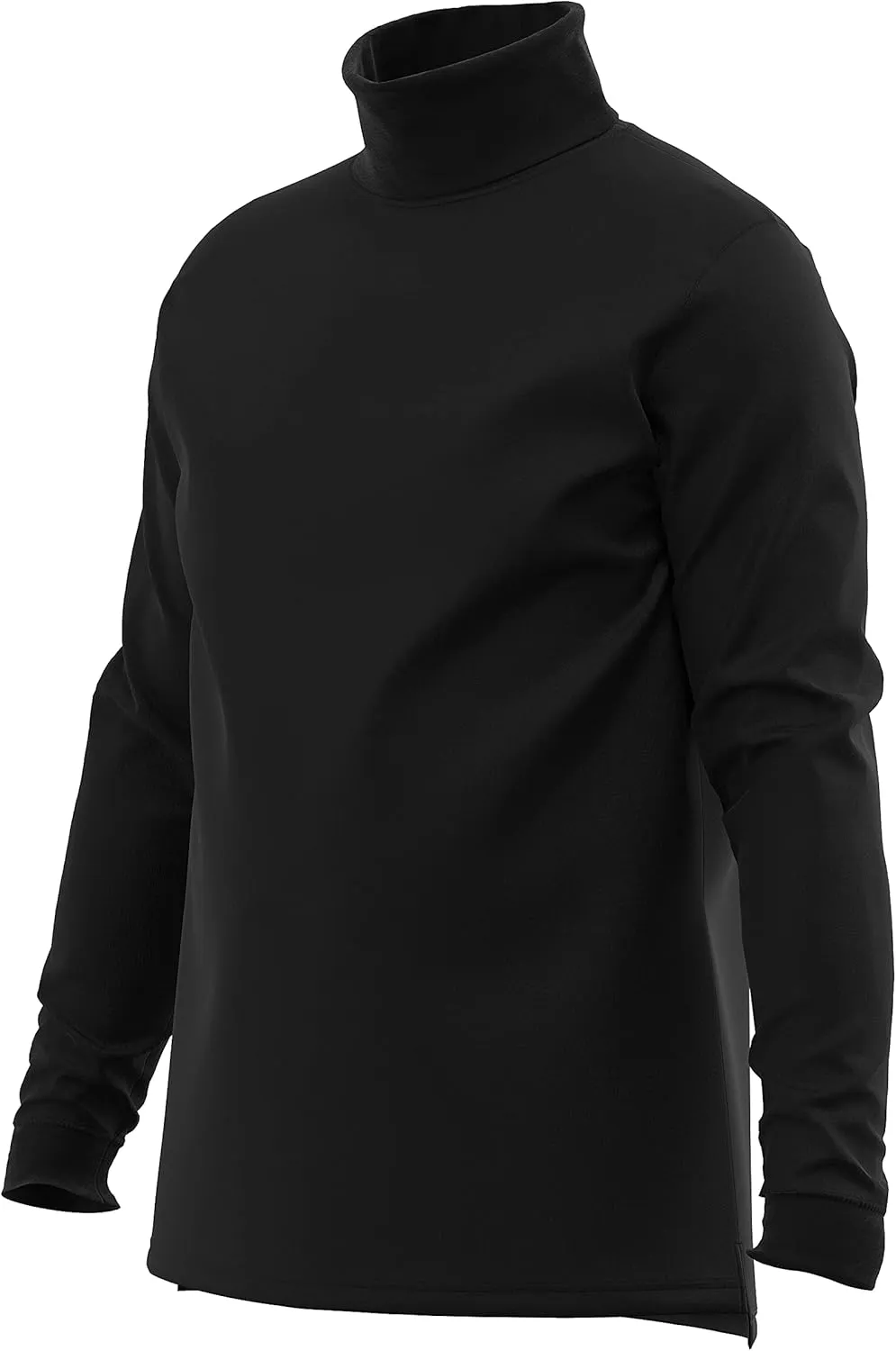 Maks Mens Casual Cotton Turtleneck Pullover Sweater Interlock Knit Combed Super-Soft Sweater