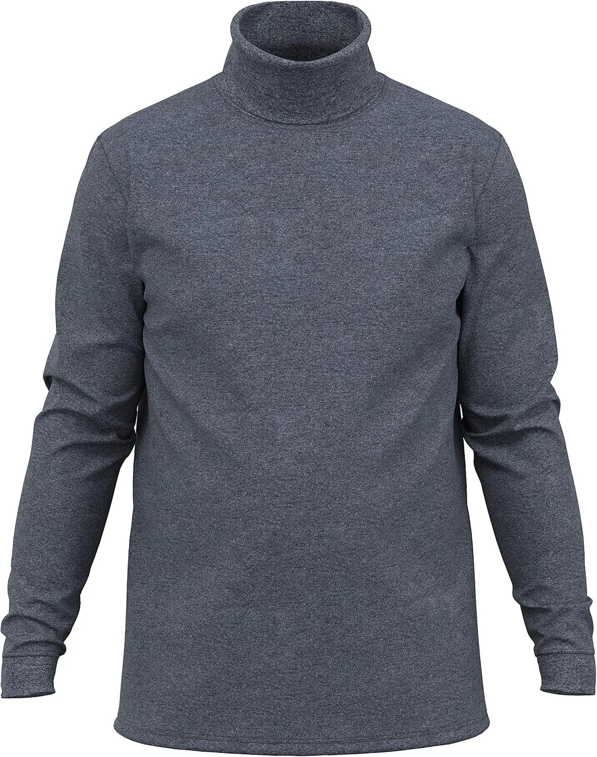 Maks Mens Casual Cotton Turtleneck Pullover Sweater Interlock Knit Combed Super-Soft Sweater