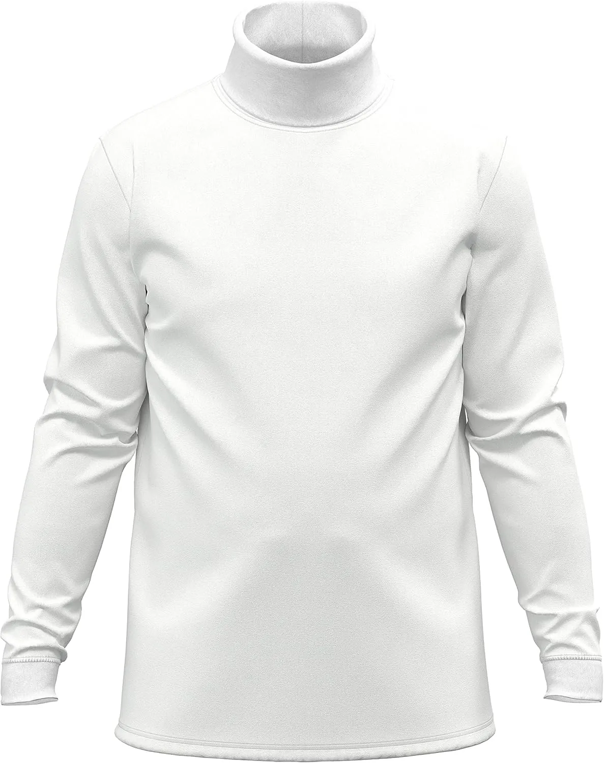 Maks Mens Casual Cotton Turtleneck Pullover Sweater Interlock Knit Combed Super-Soft Sweater