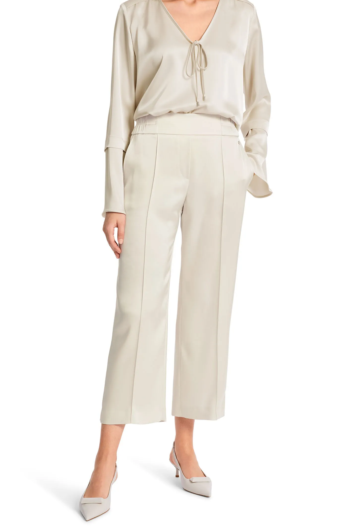 Marc Cain Collection WC 81.25 W15 182 Beige Smoke Washington Trousers