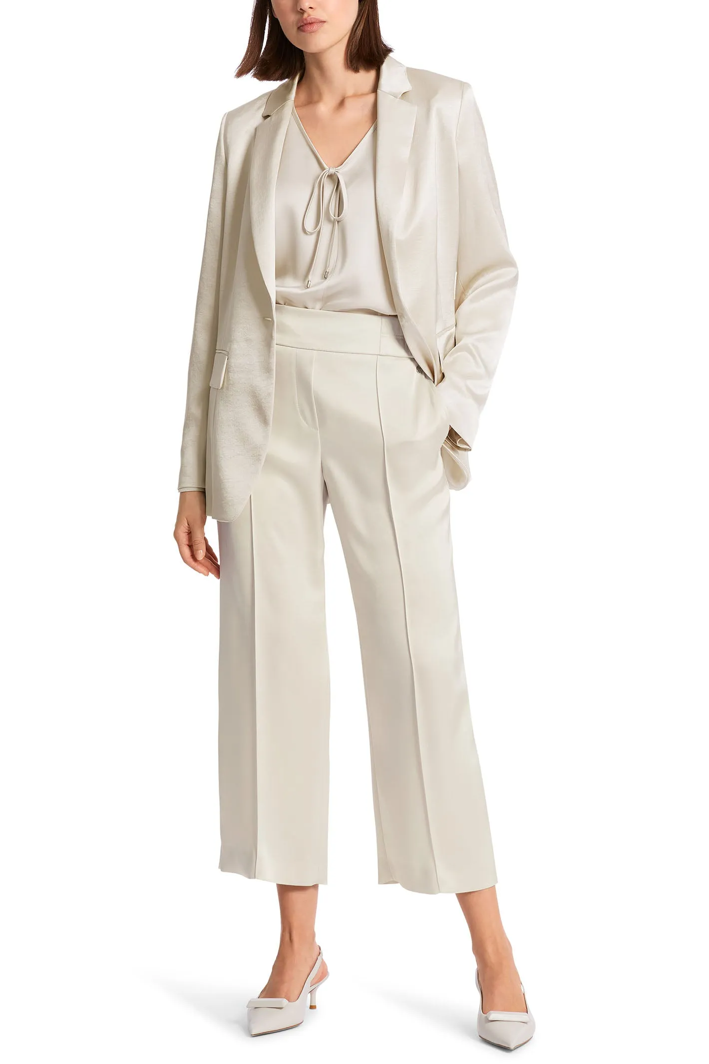 Marc Cain Collection WC 81.25 W15 182 Beige Smoke Washington Trousers