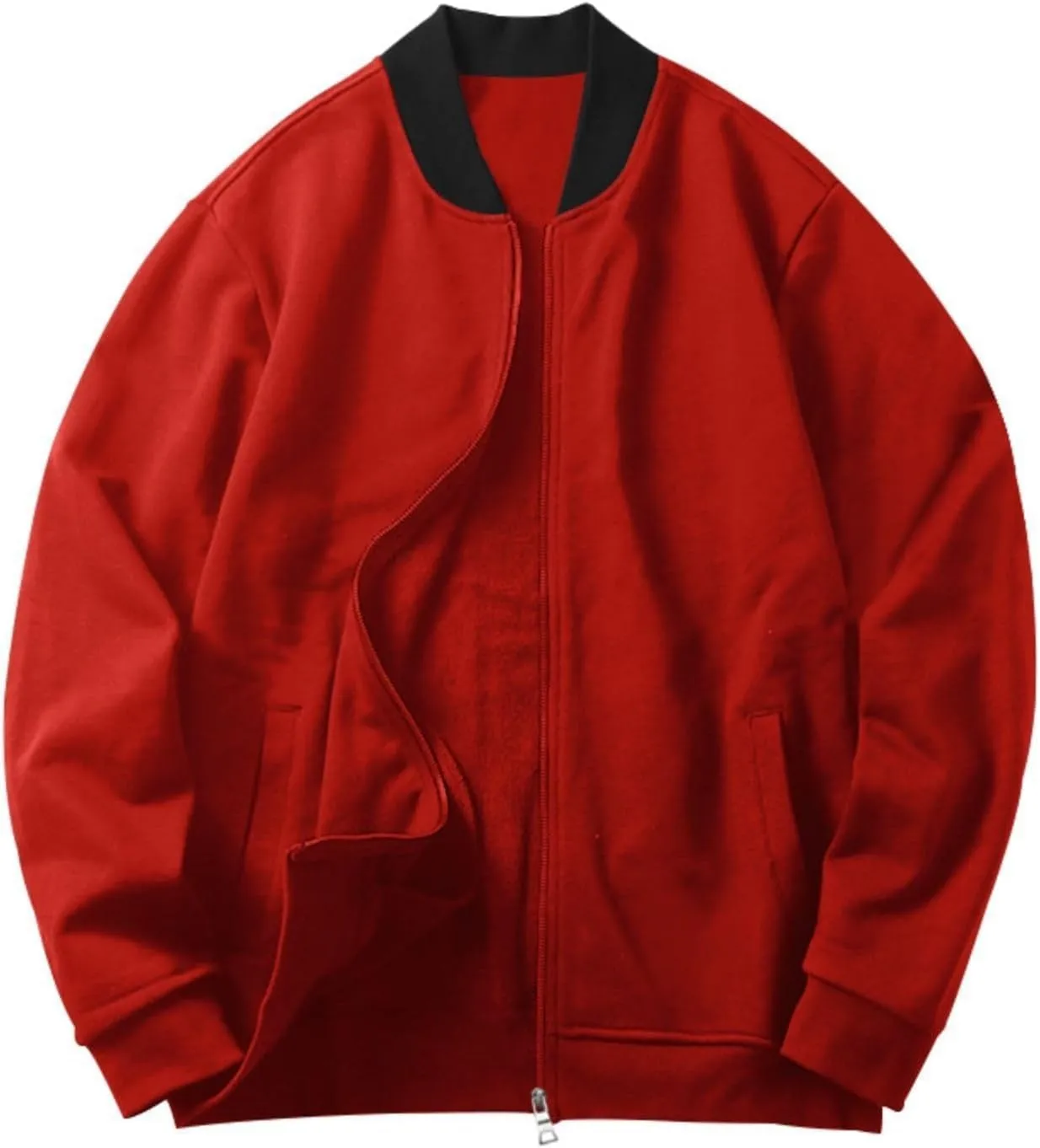 Men's Casual Lightweight Flight Jackets Softshell Varisty Jacket Fashion Classic Bomber Jacket with Pockets