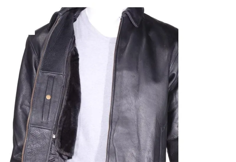 Mens Classic Fashion Leather Jacket