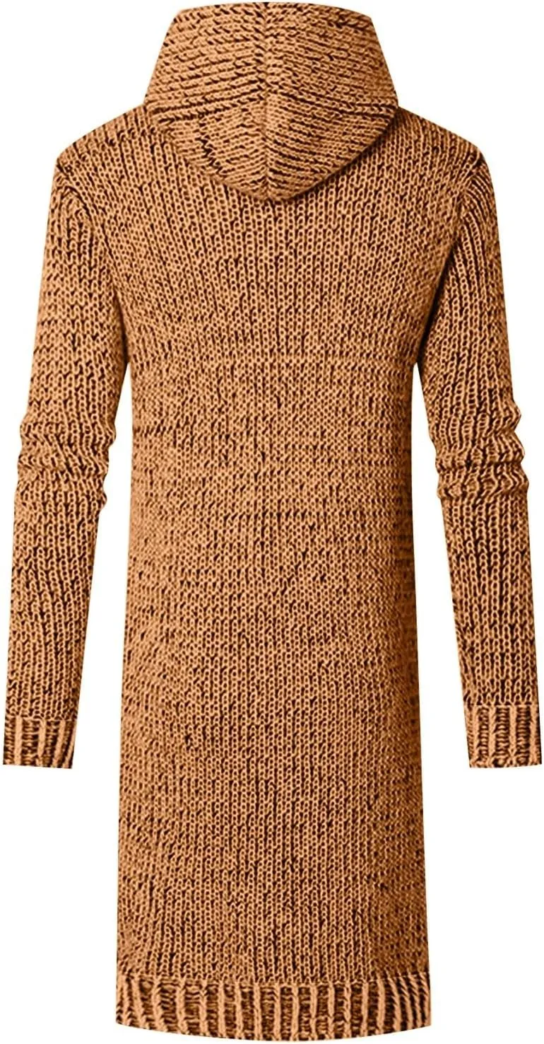 Mens Long Sleeve Stand Cardigan Sweaters Button Down Knitted Sweater Classic Sweater for Men Men's Jackets