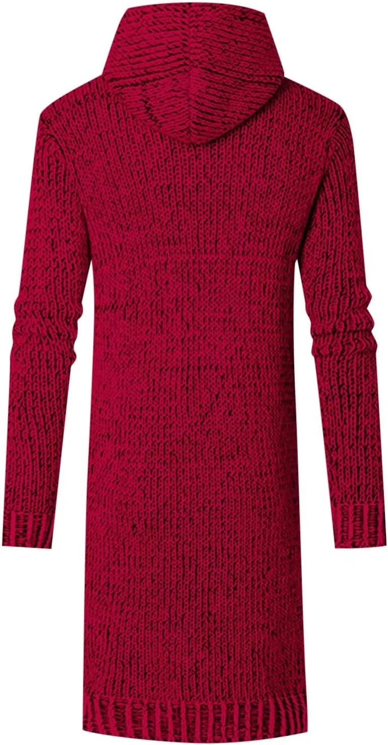 Mens Long Sleeve Stand Cardigan Sweaters Button Down Knitted Sweater Classic Sweater for Men Men's Jackets