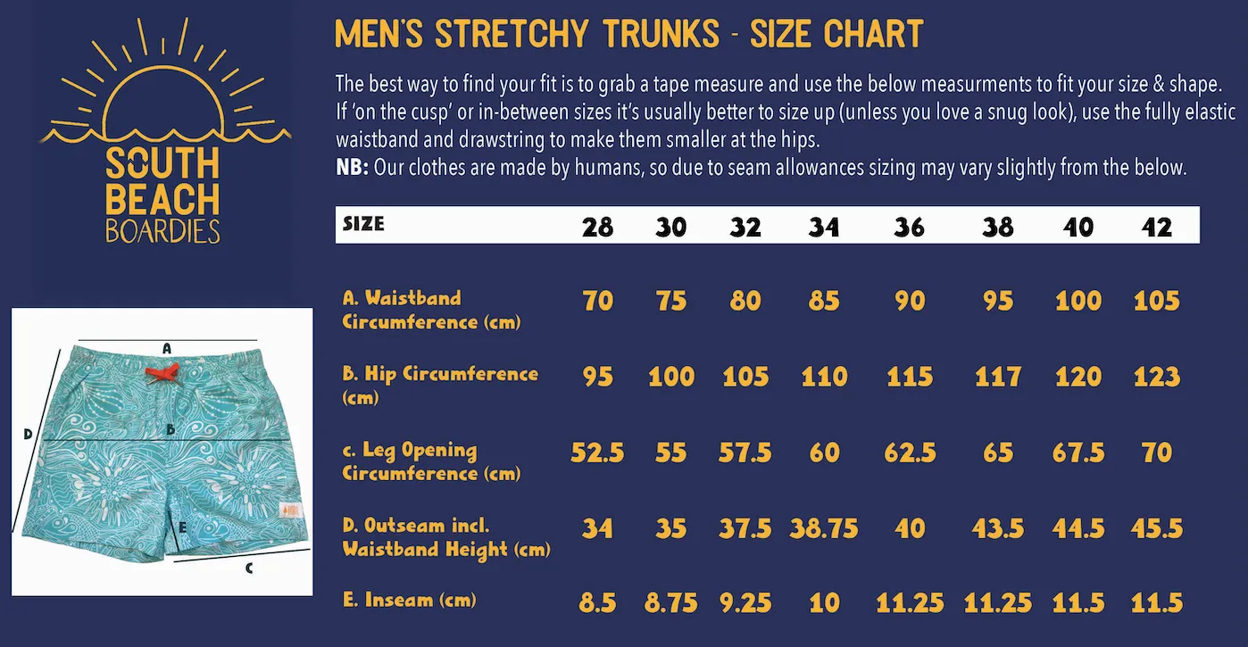 Men's Stretchy Trunks: Toucan