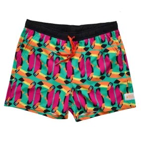 Men's Stretchy Trunks: Toucan