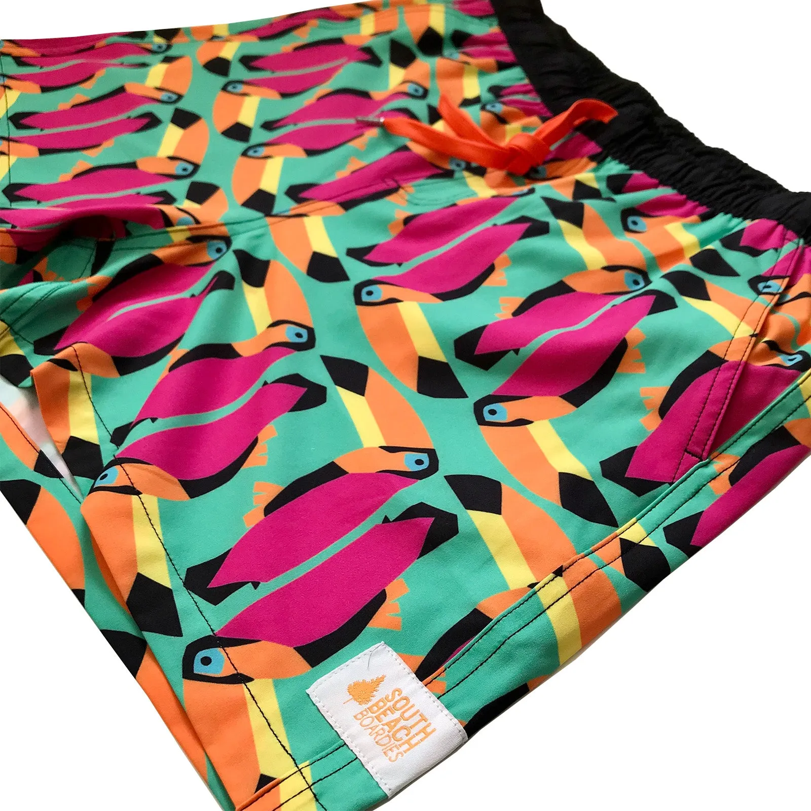 Men's Stretchy Trunks: Toucan