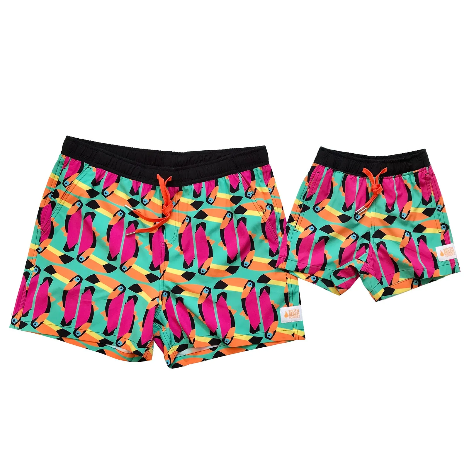 Men's Stretchy Trunks: Toucan