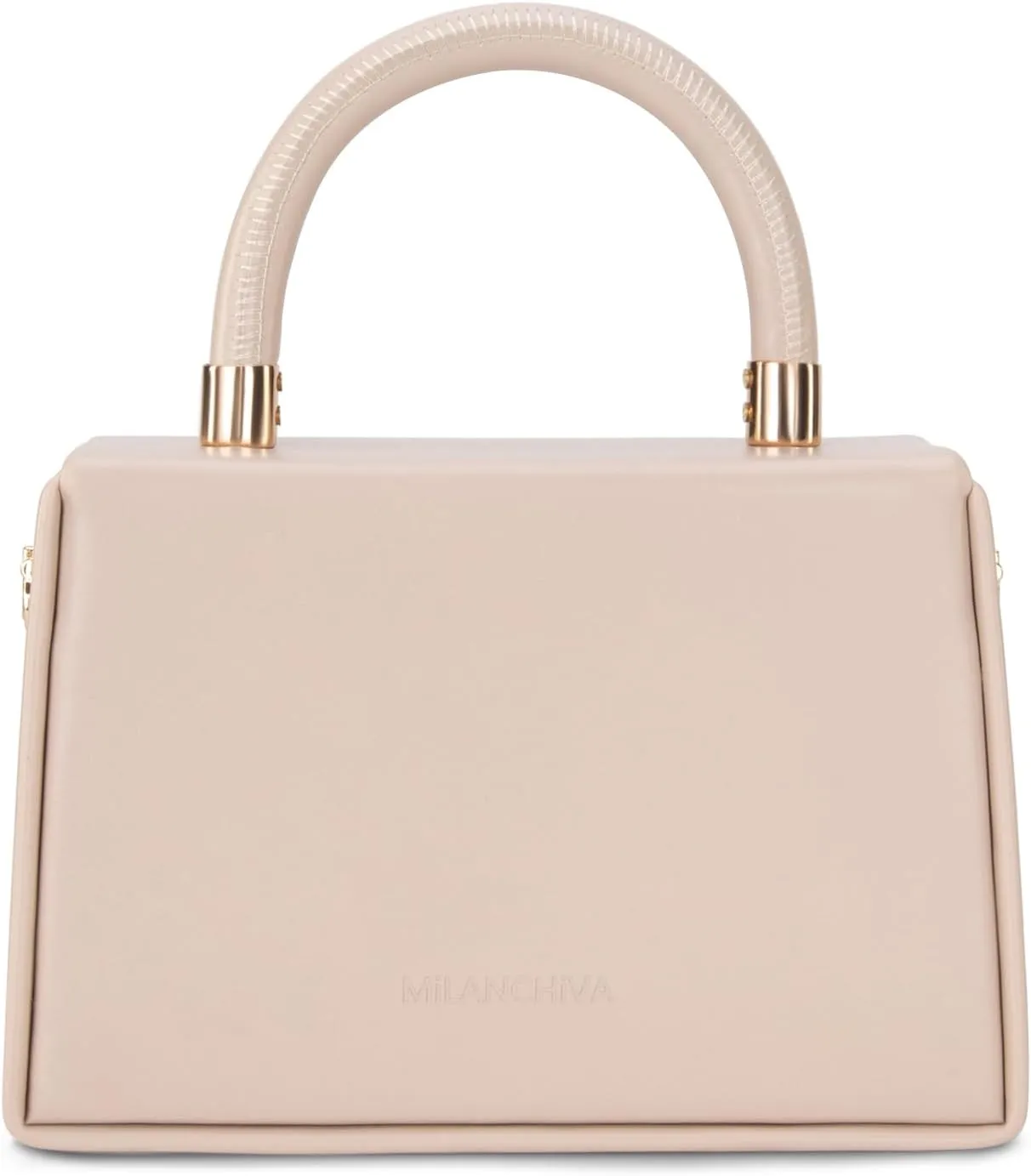 Milan Chiva Small Top Handle Purses for Women Mini Satchel Crossbody Bag Elegant Square Bag