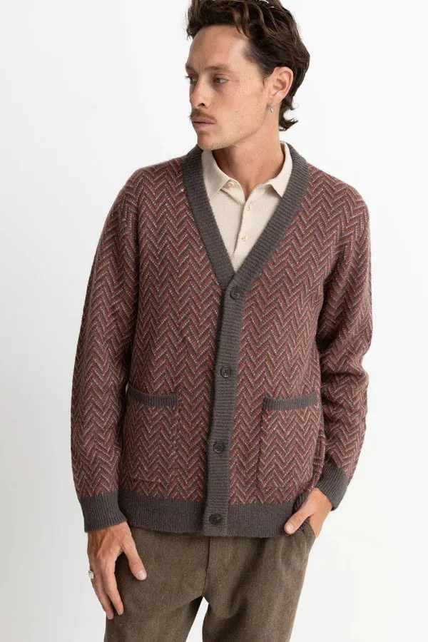Mohair Herringbone Cardigan