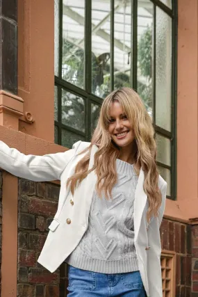 NORMAN BLAZER - WHITE - PRE ORDER DUE FEB20