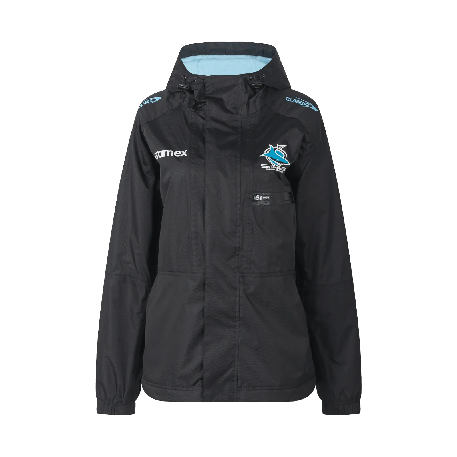 NRL 2023 Wet Weather Jacket - Cronulla Sharks - YOUTH - Rugby League - CLASSIC