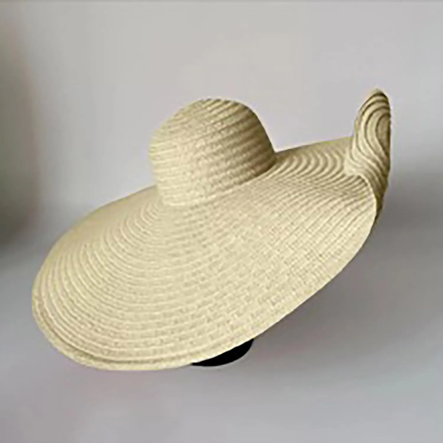 Oversized Sun Hats for Women Straw Hat Wide Brim UV Protection Floppy Hats Foldable Roll-Up Travel Summer Vacation Beach Hat