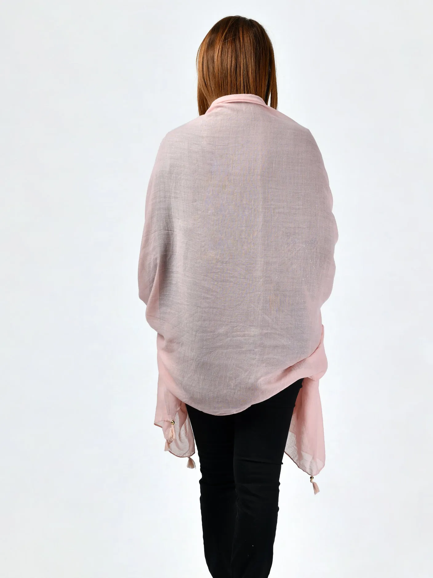 Shimmer/Tassel Scarf