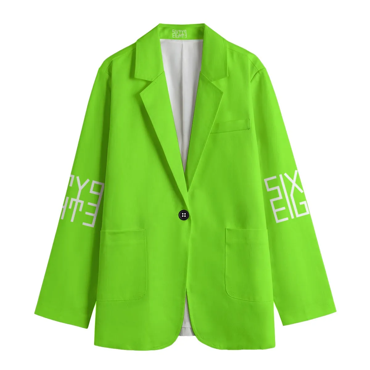 Sixty Eight 93 Logo White Women's Leisure Blazer #26