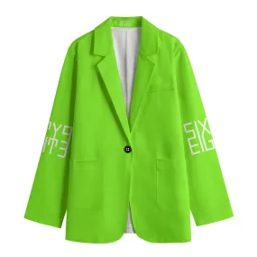 Sixty Eight 93 Logo White Women's Leisure Blazer #26