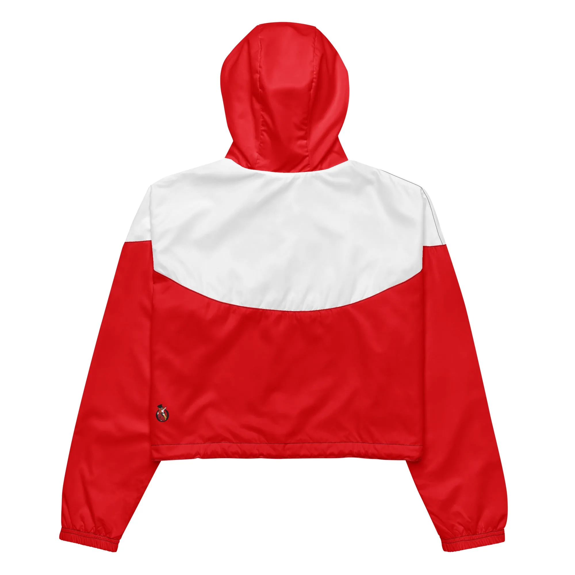 Snooty Fox Art Women’s Cropped Windbreaker - Devil Logo