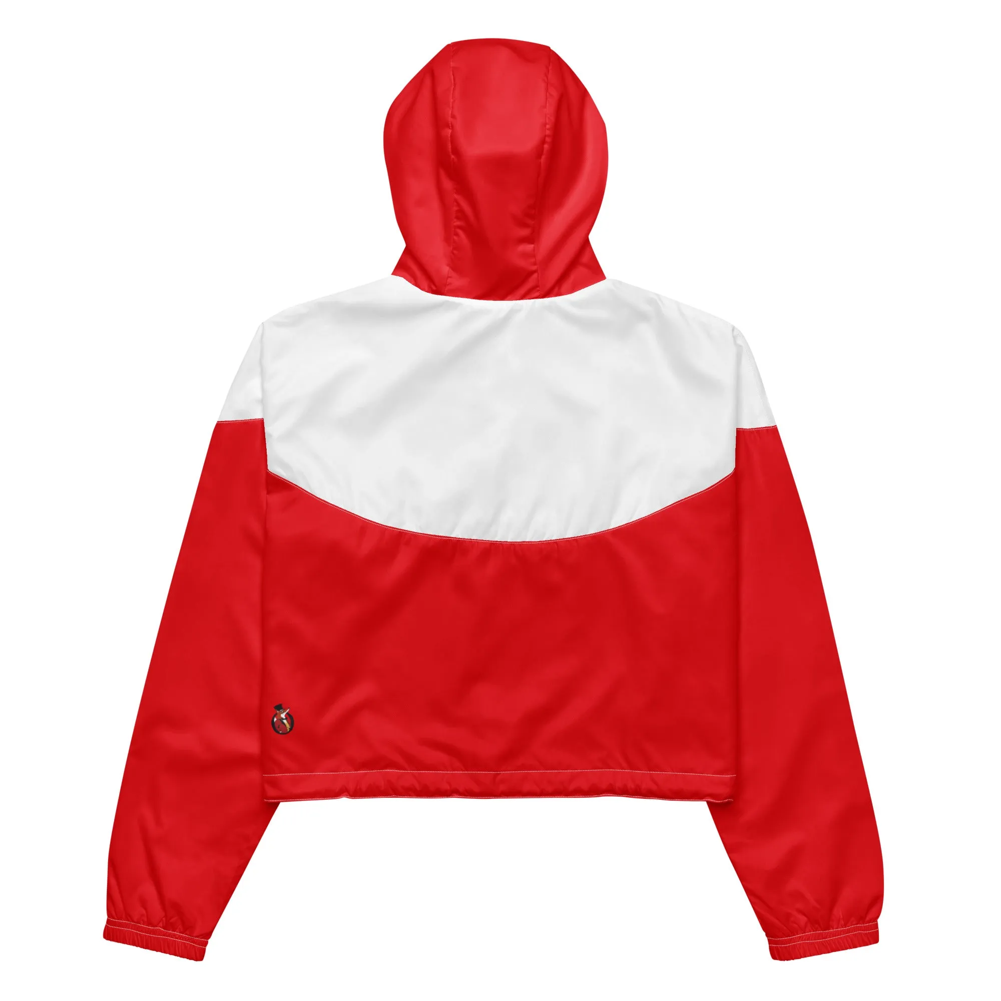 Snooty Fox Art Women’s Cropped Windbreaker - Devil Logo