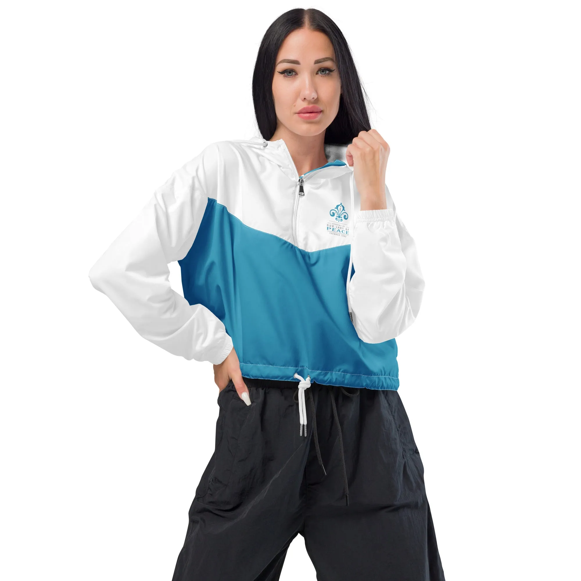 Snooty Fox art Women’s Cropped Windbreaker - OLP