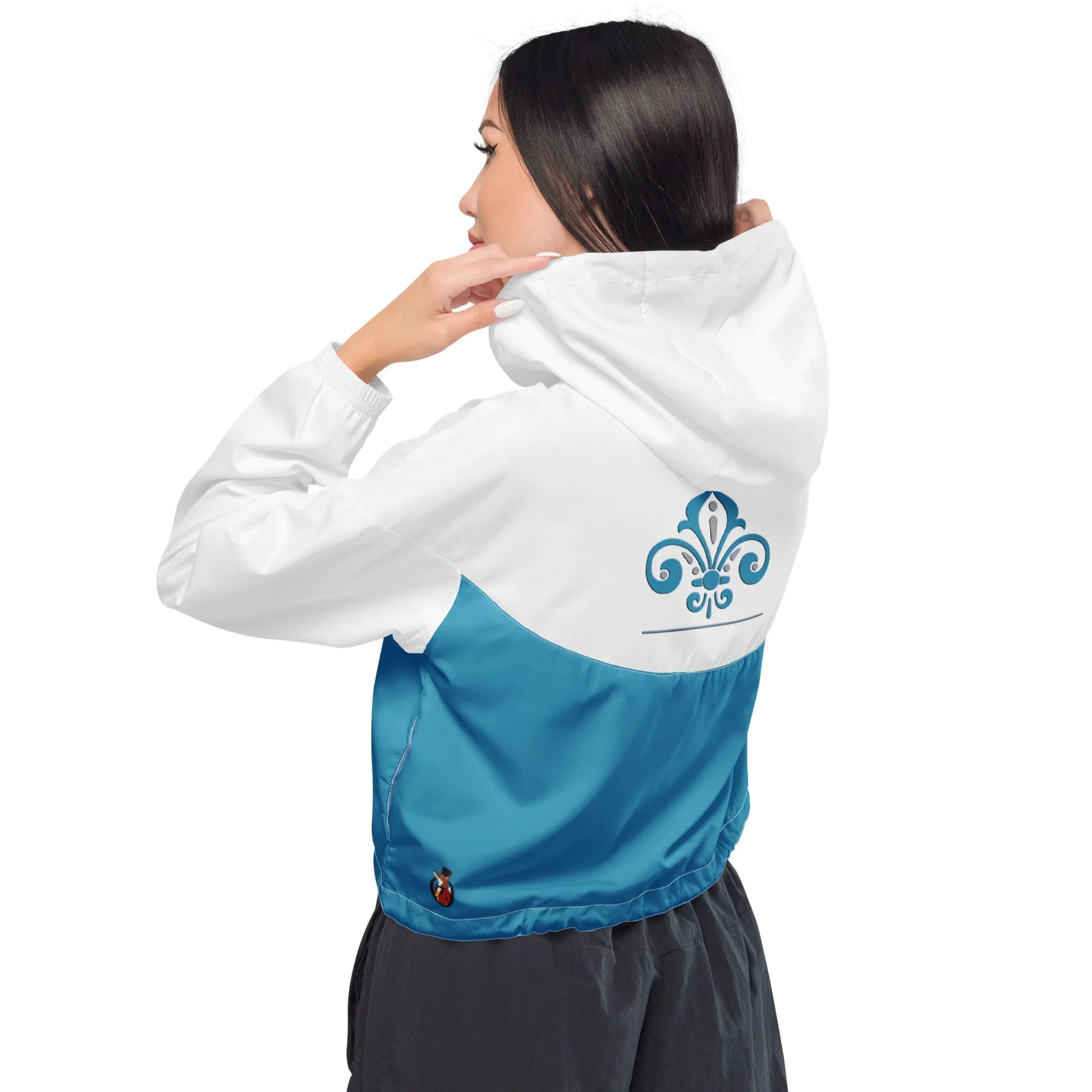 Snooty Fox art Women’s Cropped Windbreaker - OLP
