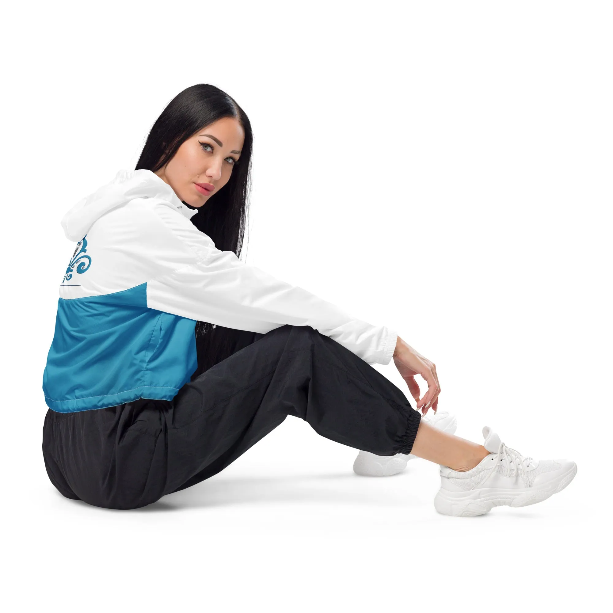 Snooty Fox art Women’s Cropped Windbreaker - OLP