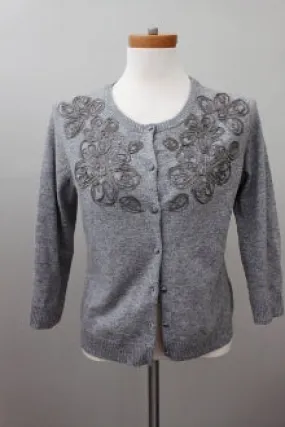 Soft Autumn Pebble Embroidered Sweater