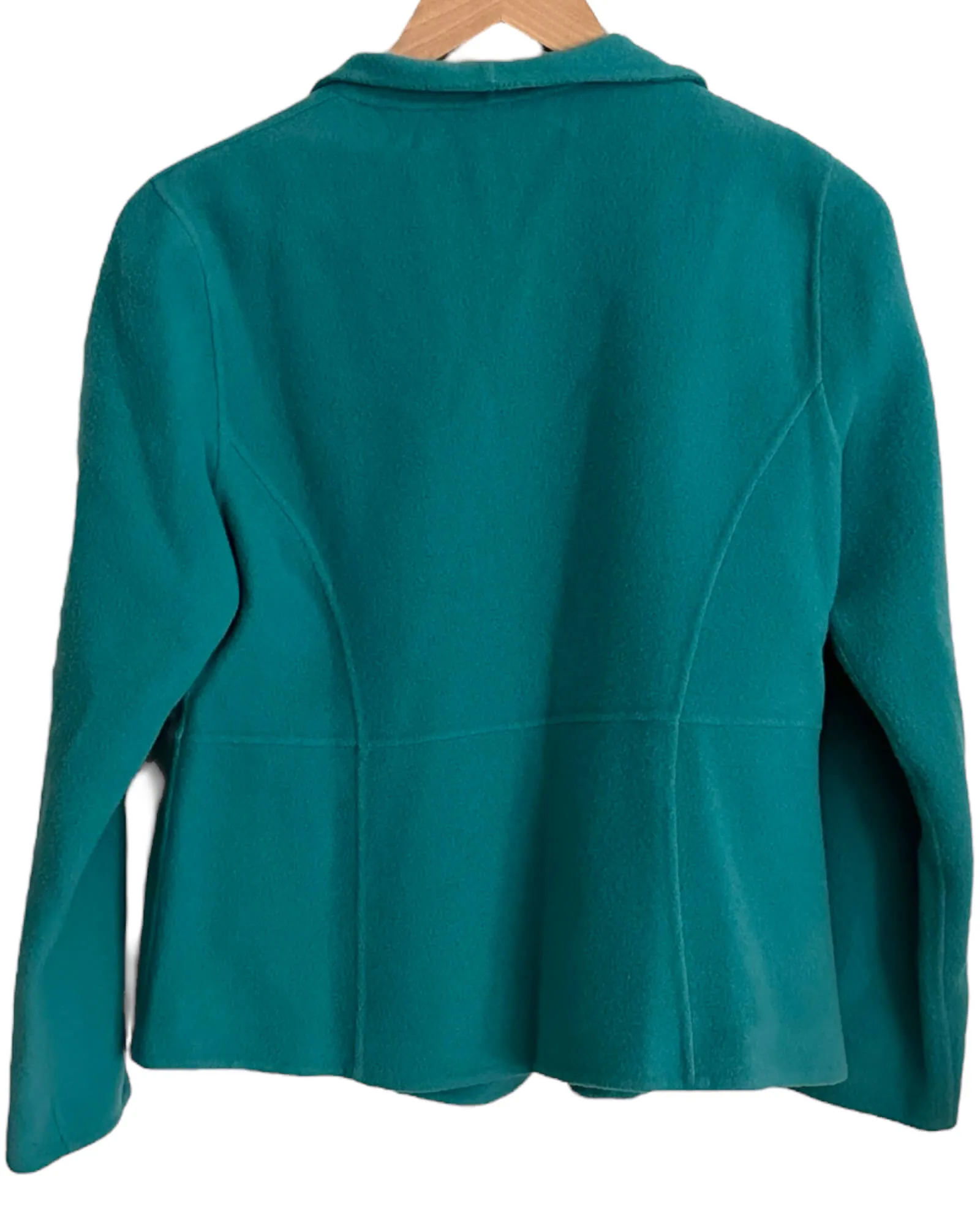 Soft Autumn Turquoise Cashmere Wool Jacket