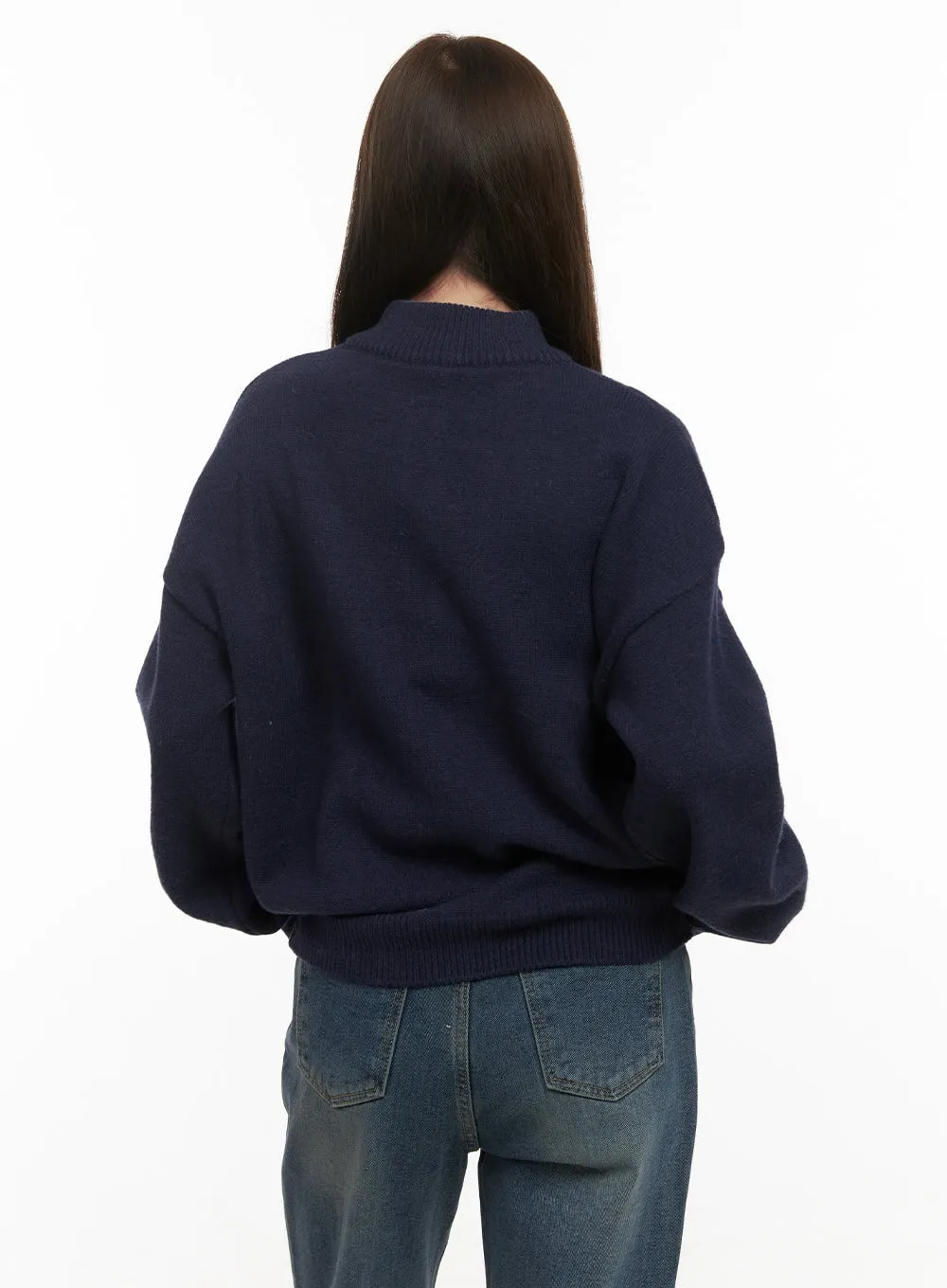 Soft Half Button Sweater OD412