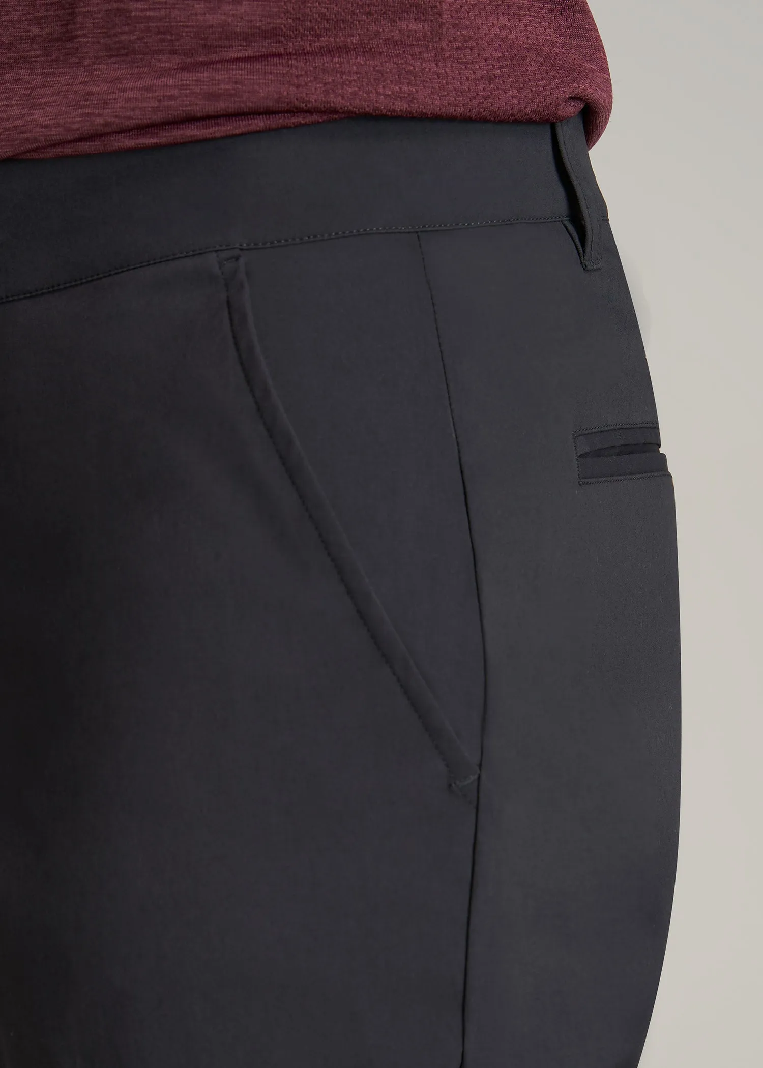 TAPERED FIT Traveler Chino Pants for Tall Men in Black