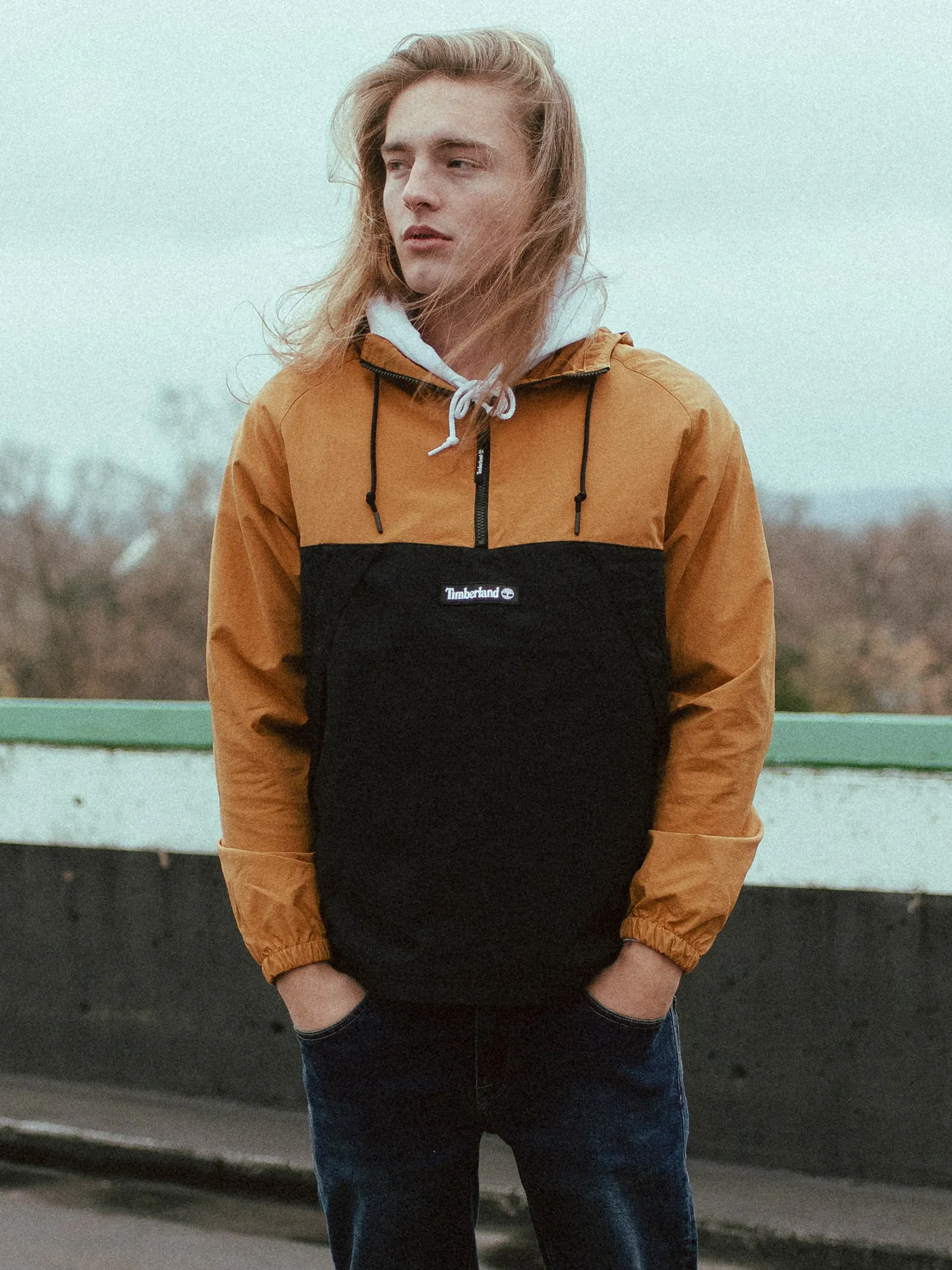 TIMBERLAND WINBREAKER PULLOVER JACKET - CLEARANCE