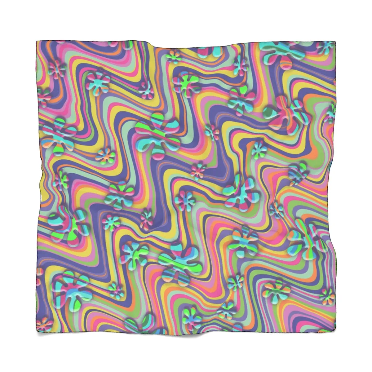 Wavy Daisy Scarf